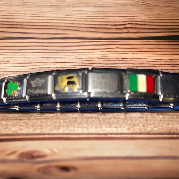 Italian Italy Stainless Charm Bracelet Mom Ireland - Picture 4 of 7